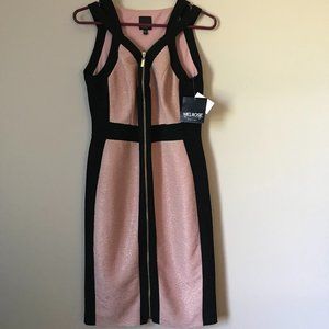 Melrose Social pink and black dress